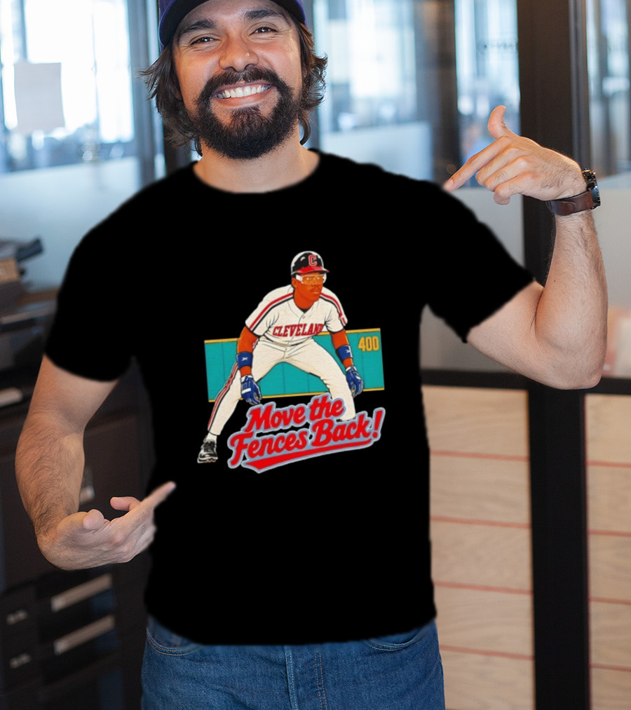 Move The Fences Back Cleveland Indians Alex Cole 400 T-Shirt
