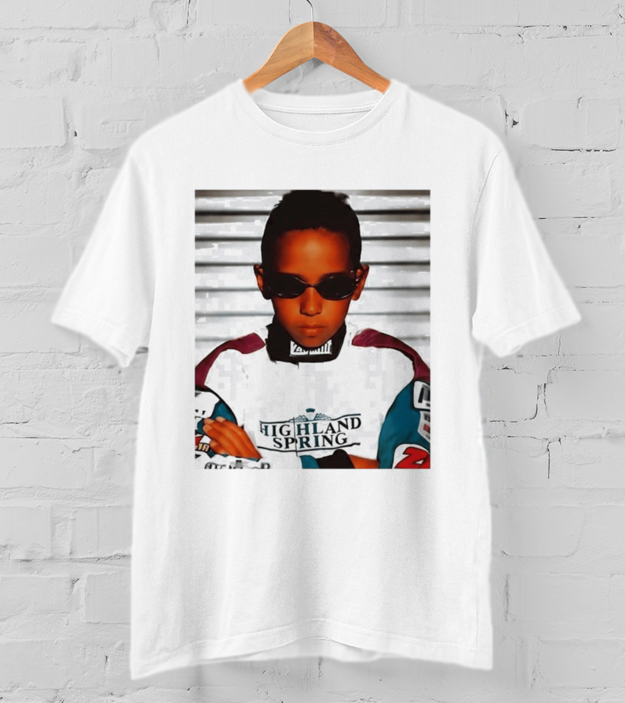 Lewis Hamilton Highland Spring Racing Attire Youthful Champion T-Shirt