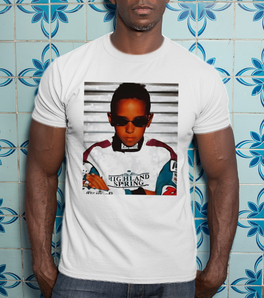 Lewis Hamilton Highland Spring Racing Attire Youthful Champion T-Shirt