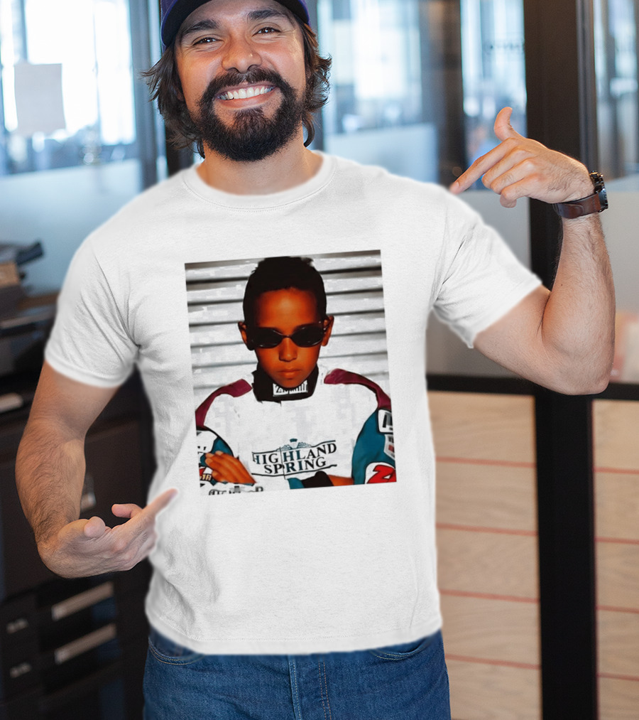 Lewis Hamilton Highland Spring Racing Attire Youthful Champion T-Shirt