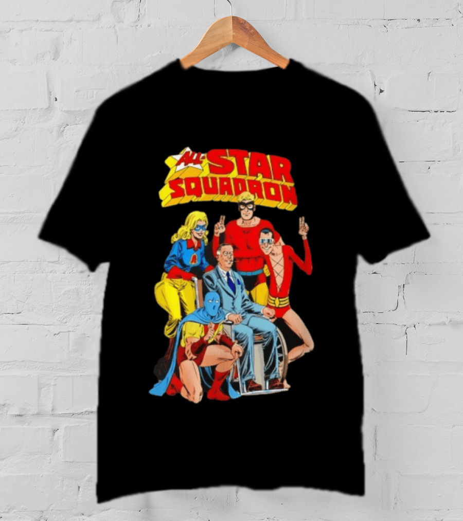 All Star Squadron DC Comics Superhero Team Cover T-Shirt