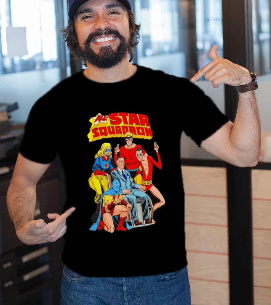 All Star Squadron DC Comics Superhero Team Cover T-Shirt