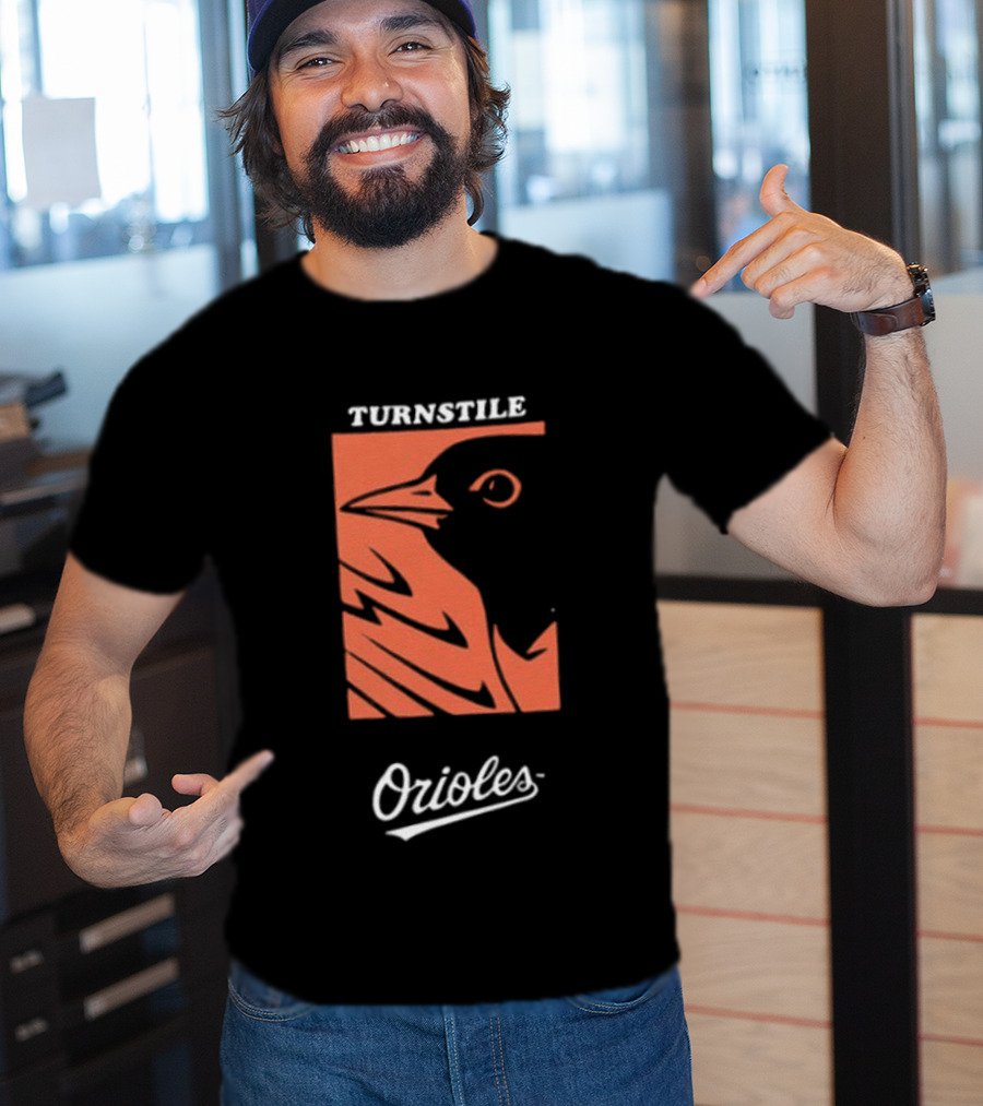 Baltimore Orioles Turnstile 2026 These Birds Not Meant To Fly Alone Two Sided T-Shirt