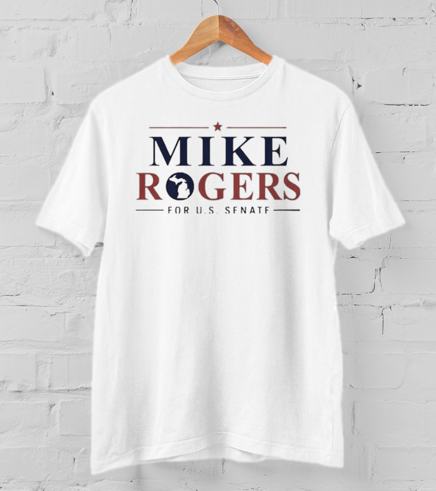 Mike Rogers For US Senate Michigan Campaign Star Motif T-Shirt