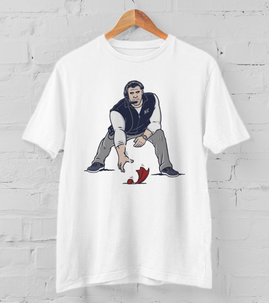 Mike Vrabel NE Three Point Stance Coach T-Shirt