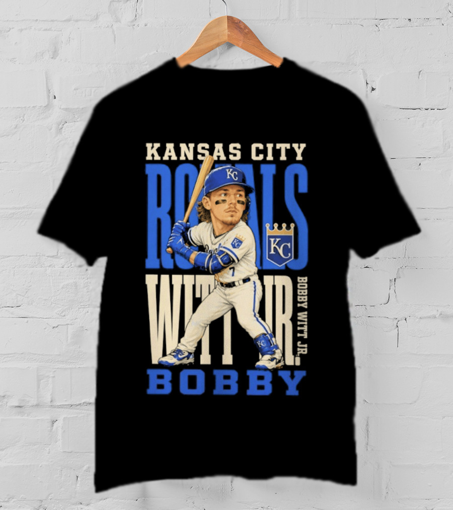 Kansas City Royals Bobby Witt Jr. MLB 2026 Caricature T-Shirt