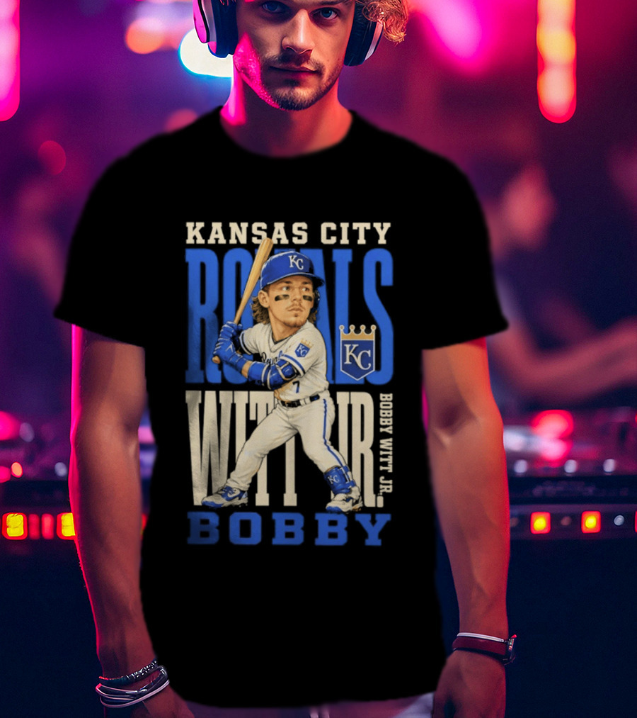 Kansas City Royals Bobby Witt Jr. MLB 2026 Caricature T-Shirt