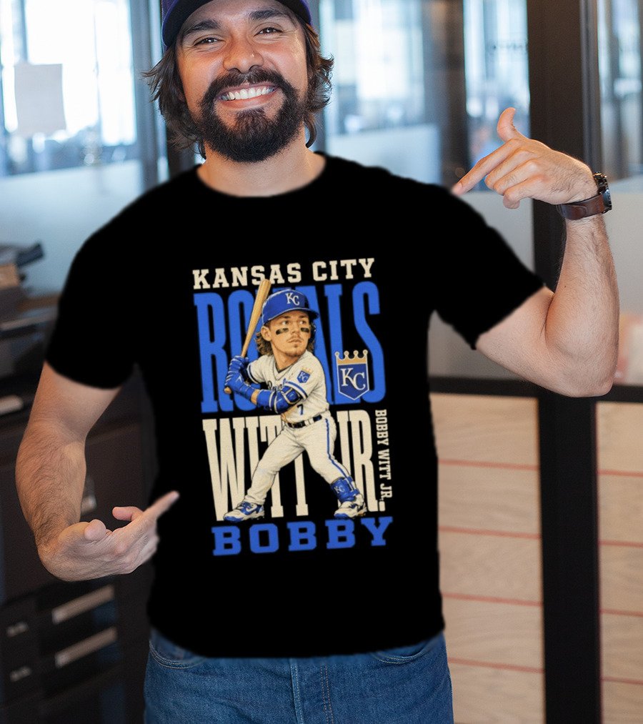 Kansas City Royals Bobby Witt Jr. MLB 2026 Caricature T-Shirt
