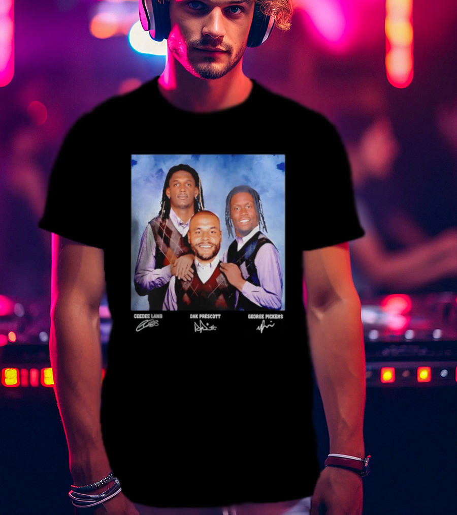 CeeDee Lamb Dak Prescott George Pickens Dallas Cowboys Pittsburgh Steelers Step Brothers T-Shirt