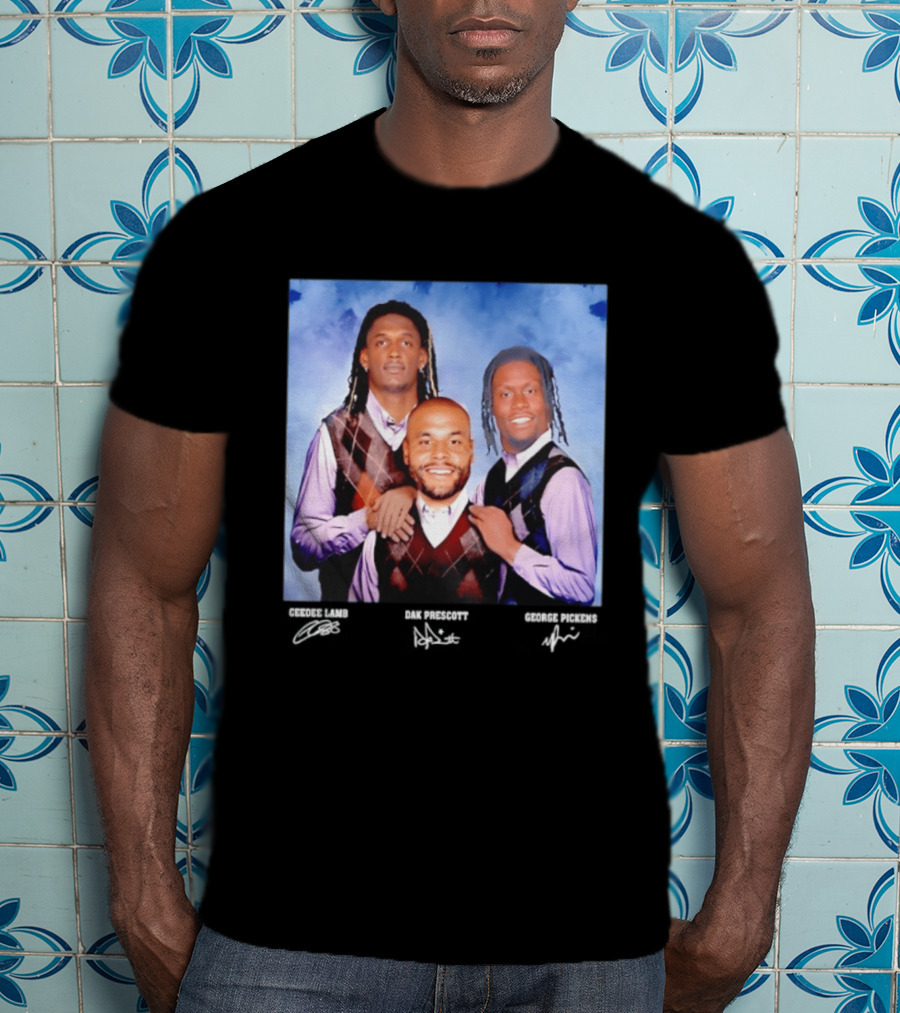 CeeDee Lamb Dak Prescott George Pickens Dallas Cowboys Pittsburgh Steelers Step Brothers T-Shirt