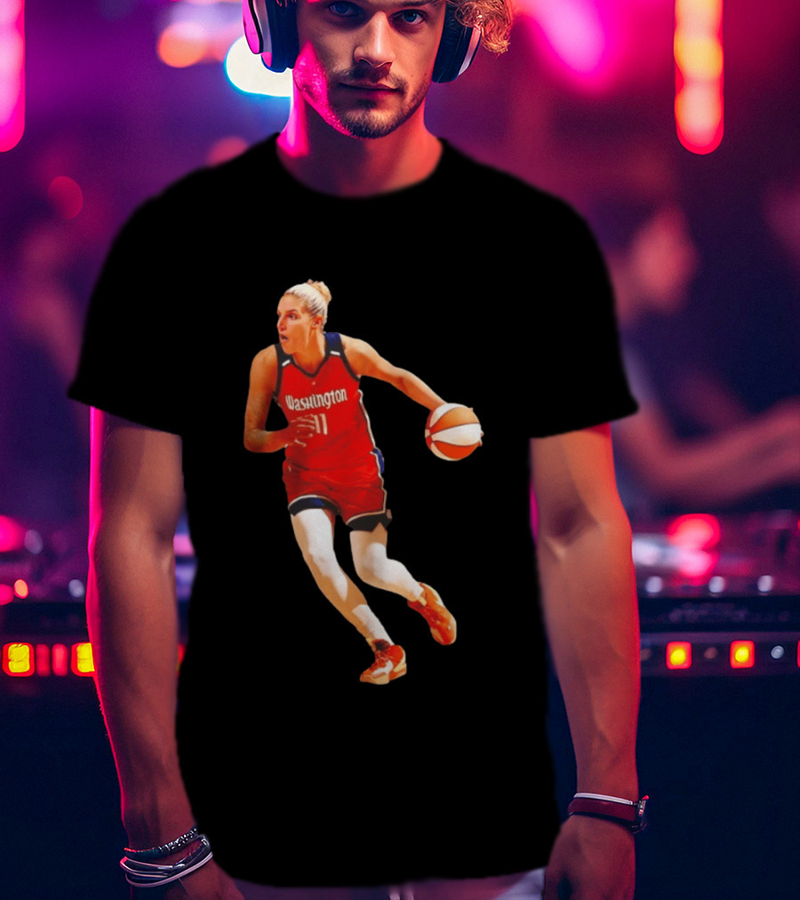 Elena Delle Donne Washington Mystics Basketball Hall Of Fame Player 11 T-Shirt