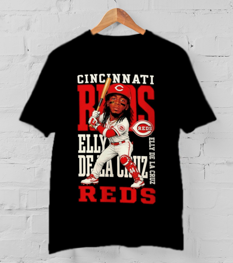 Cincinnati Reds Elly De La Cruz 2026 MLB Season Caricature T-Shirt