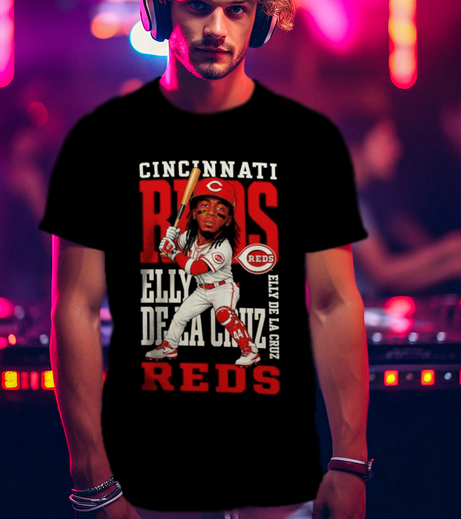 Cincinnati Reds Elly De La Cruz 2026 MLB Season Caricature T-Shirt