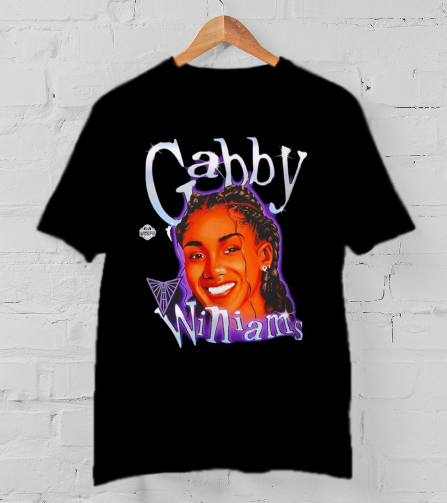 Gabby Williams WNBA Basketball Gabby Williams Text And Sketch T-Shirt