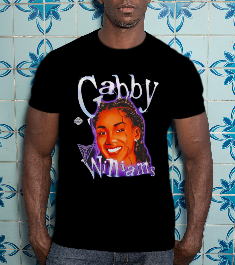 Gabby Williams WNBA Basketball Gabby Williams Text And Sketch T-Shirt