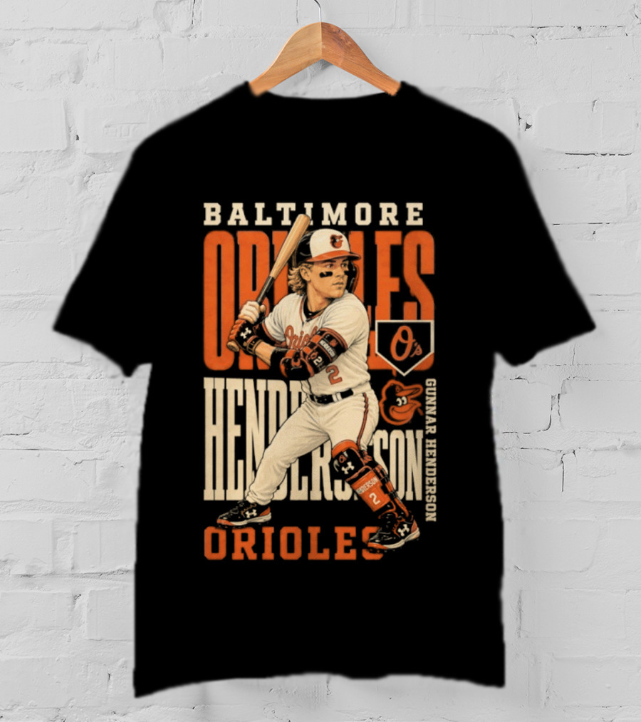 Baltimore Orioles Gunnar Henderson 2026 MLB Season T-Shirt