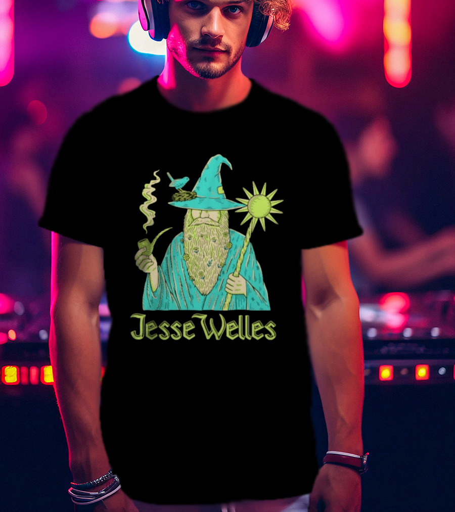 Jesse Welles Wizard Pipe Staff Bird Wizardry Magic T-Shirt