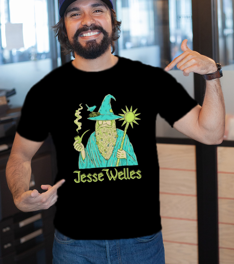 Jesse Welles Wizard Pipe Staff Bird Wizardry Magic T-Shirt