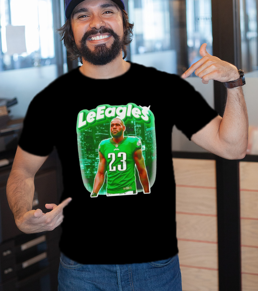 LeBron James LeEagles Philadelphia Eagles 23 Jersey T-Shirt