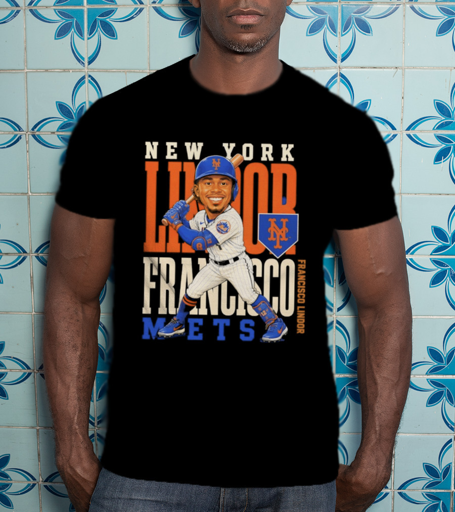 New York Mets Francisco Lindor Character 2026 MLB Season T-Shirt