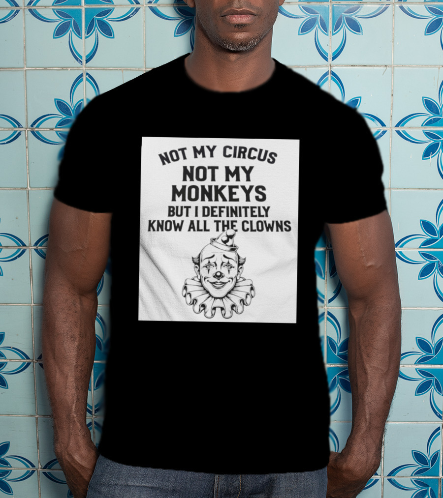 Not My Circus Not My Monkeys But I Definitely Know All The Clowns T-Shirt