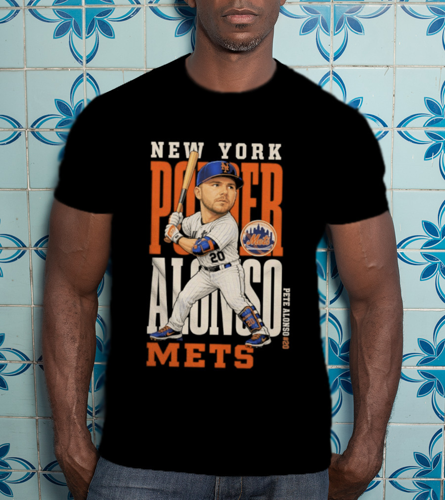 New York Mets Pete Alonso Power 2026 MLB Season T-Shirt