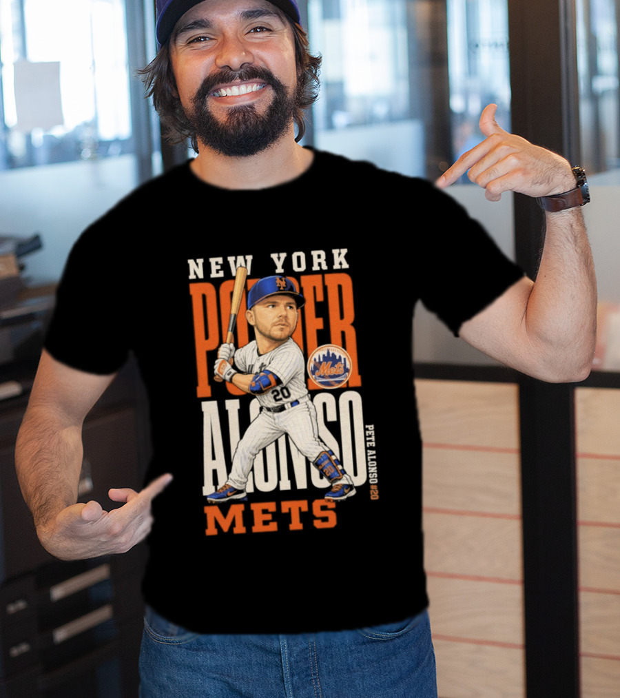 New York Mets Pete Alonso Power 2026 MLB Season T-Shirt