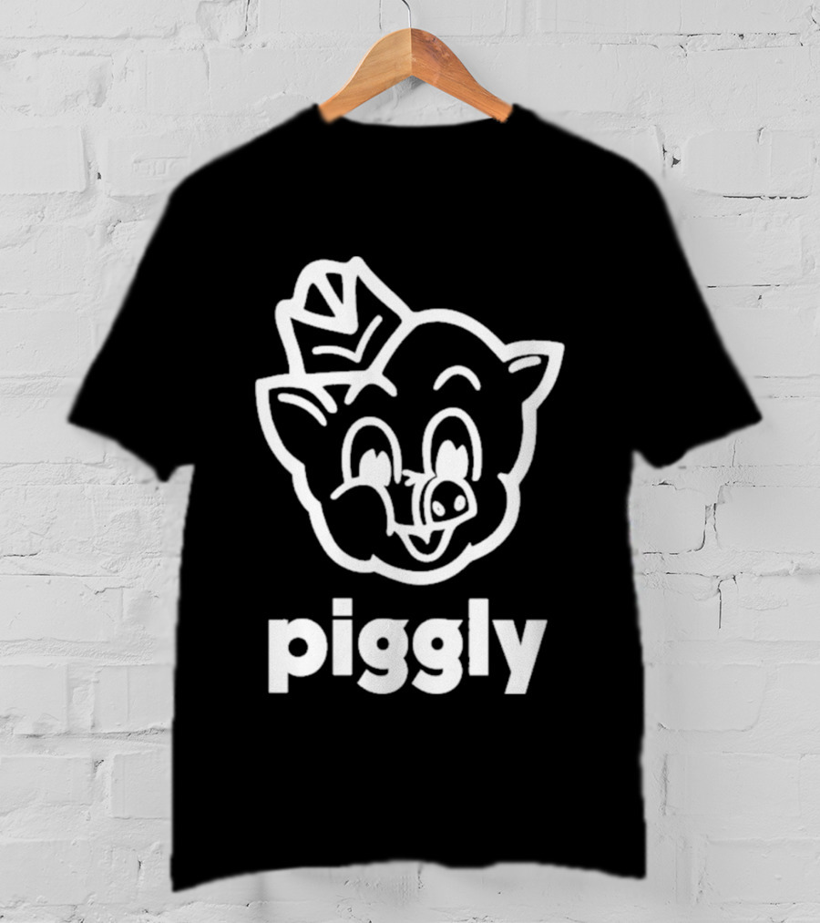 Piggly Wiggly Vintage Cartoon Mascot Retro Grocery T-Shirt