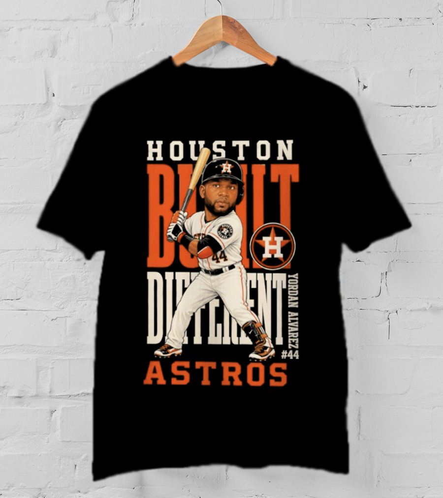 Houston Built Different Astros Yordan Alvarez #44 T-Shirt