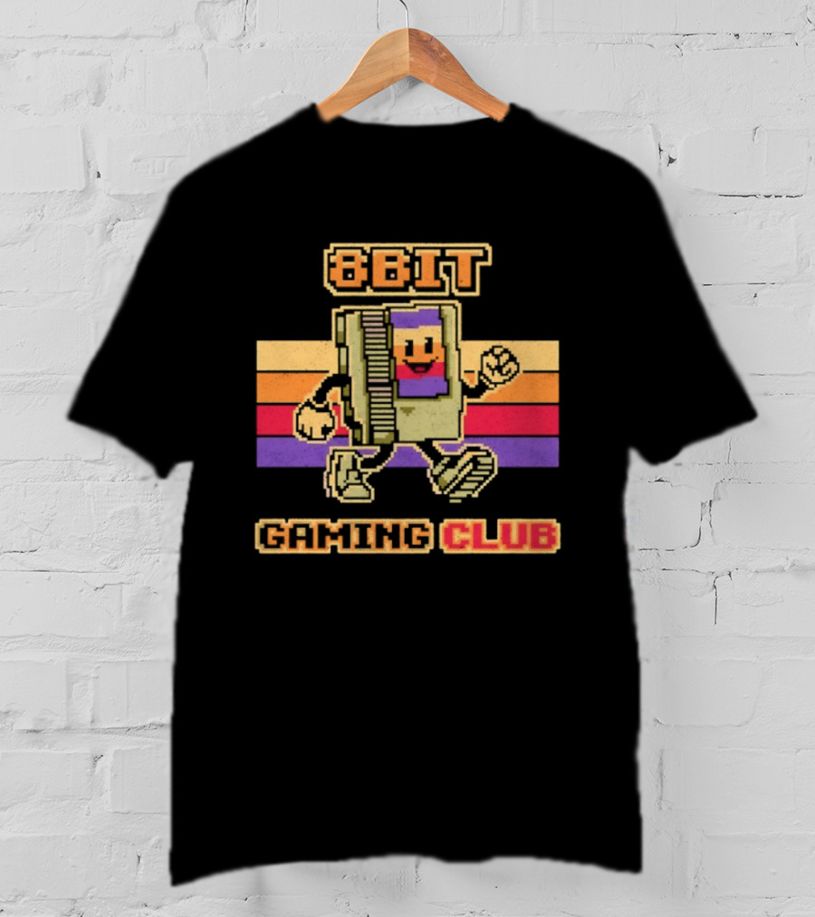 8 Bit Gaming Club Retro NES Video Games T-Shirt