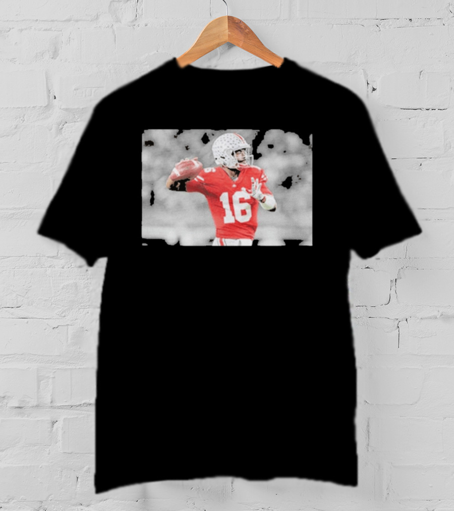 J.T. Barrett Ohio State Buckeyes #16 Football Quarterback Legend T-Shirt