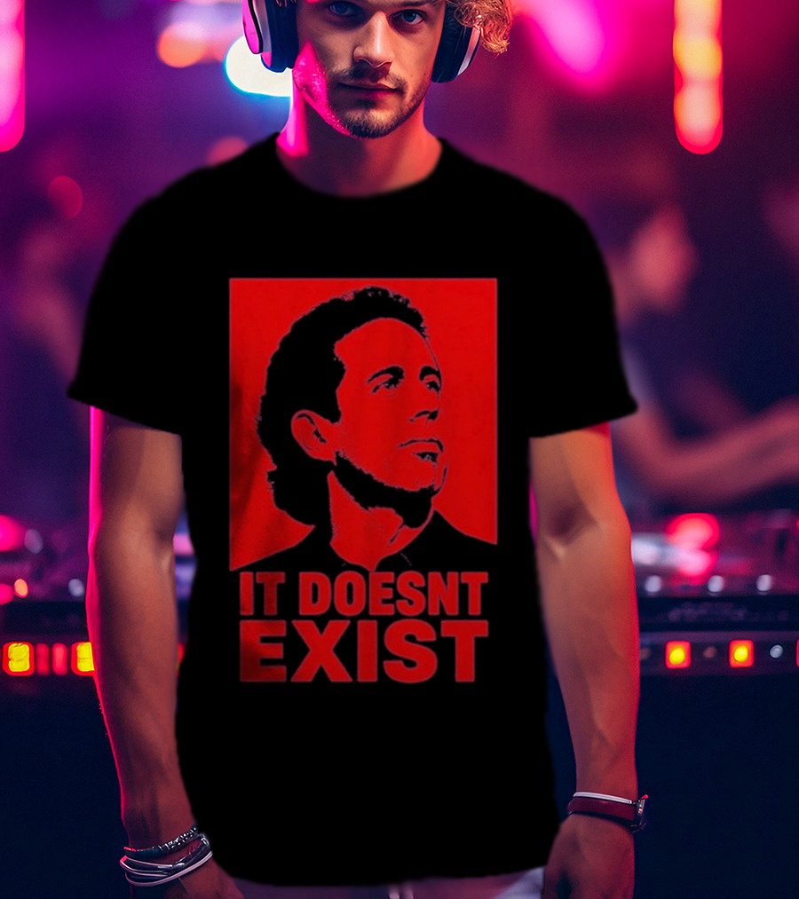 Jerry Seinfeld It Doesn't Exist Bold Red T-Shirt