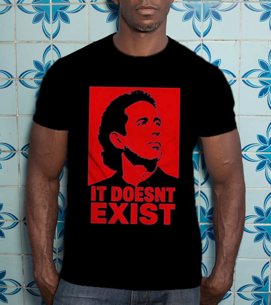 Jerry Seinfeld It Doesn't Exist Bold Red T-Shirt