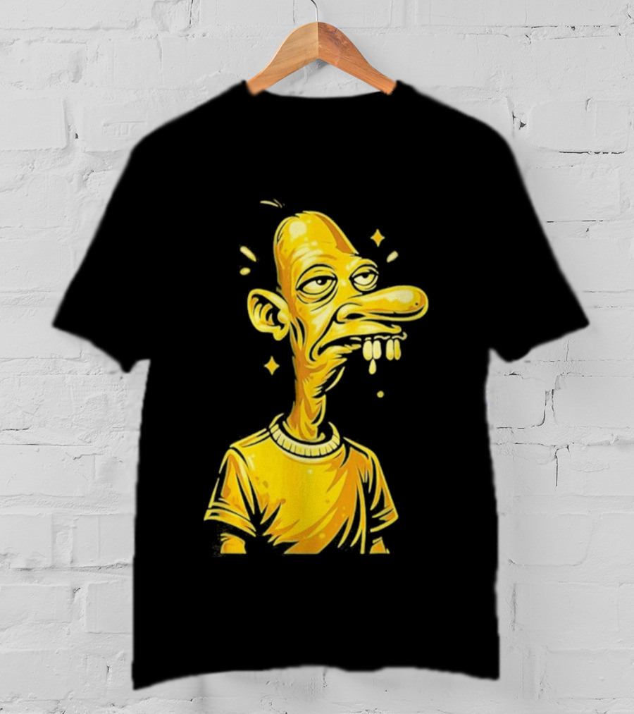 Neegy Manny Gold Statue Cartoon Character Original T-Shirt