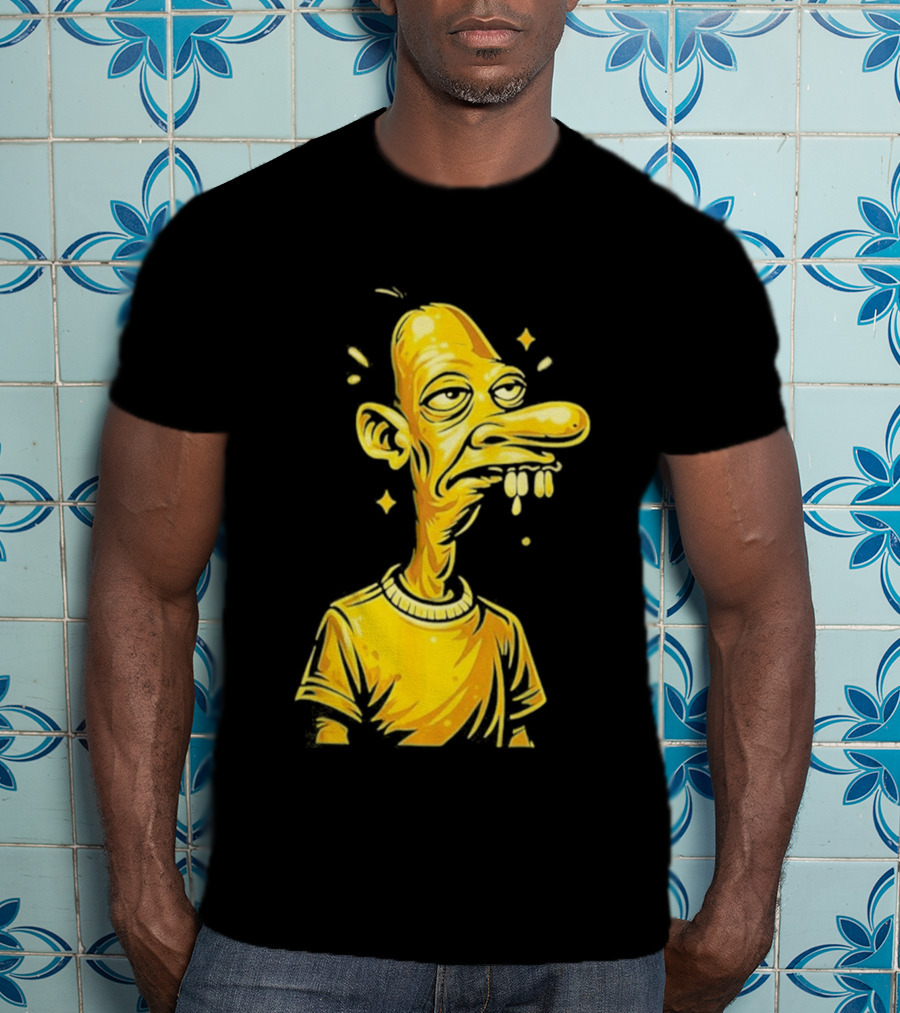 Neegy Manny Gold Statue Cartoon Character Original T-Shirt