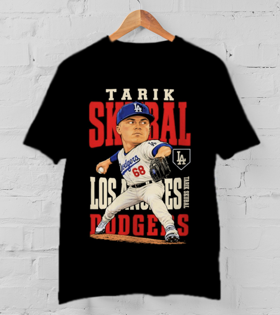 Tarik Skubal Los Angeles Dodgers 2026 MLB Season Dodgers 68 Caricature T-Shirt