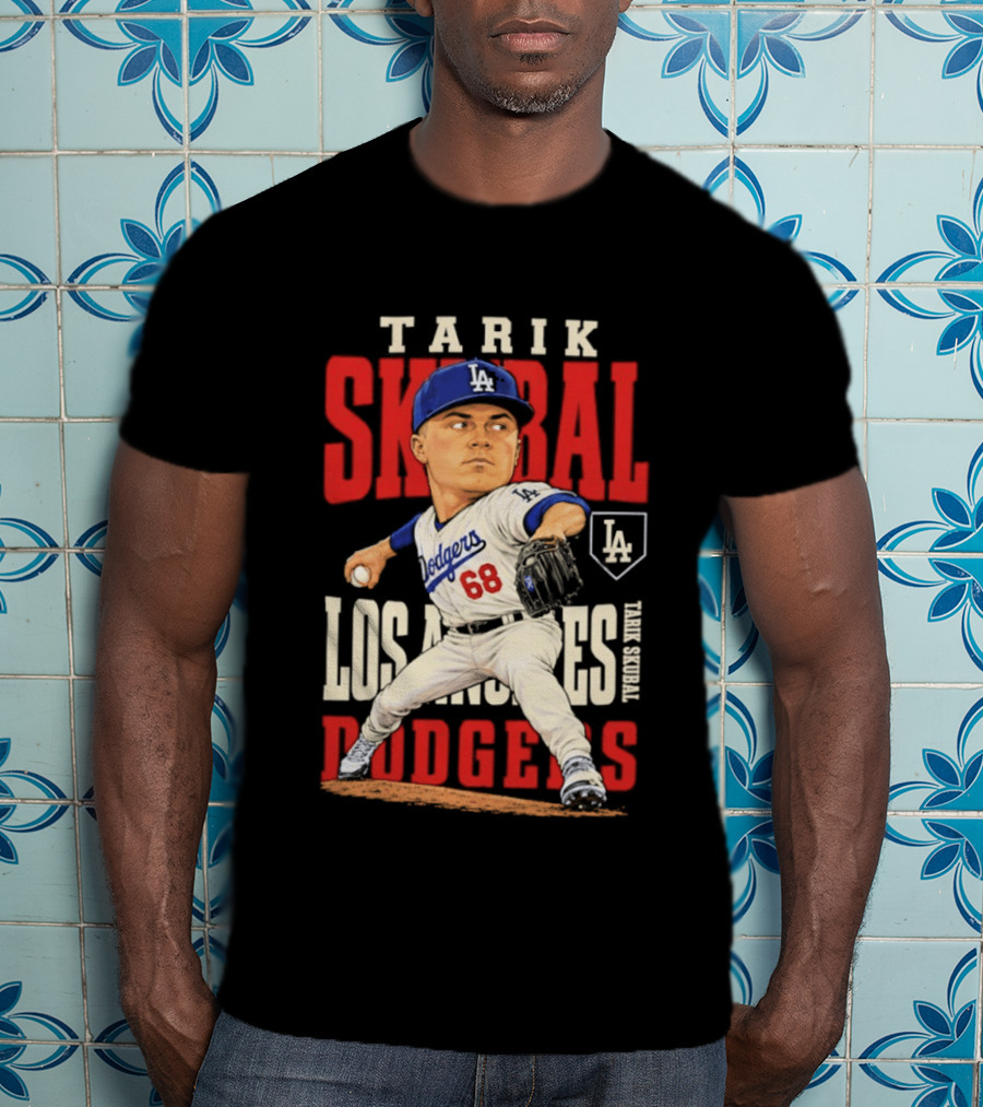 Tarik Skubal Los Angeles Dodgers 2026 MLB Season Dodgers 68 Caricature T-Shirt