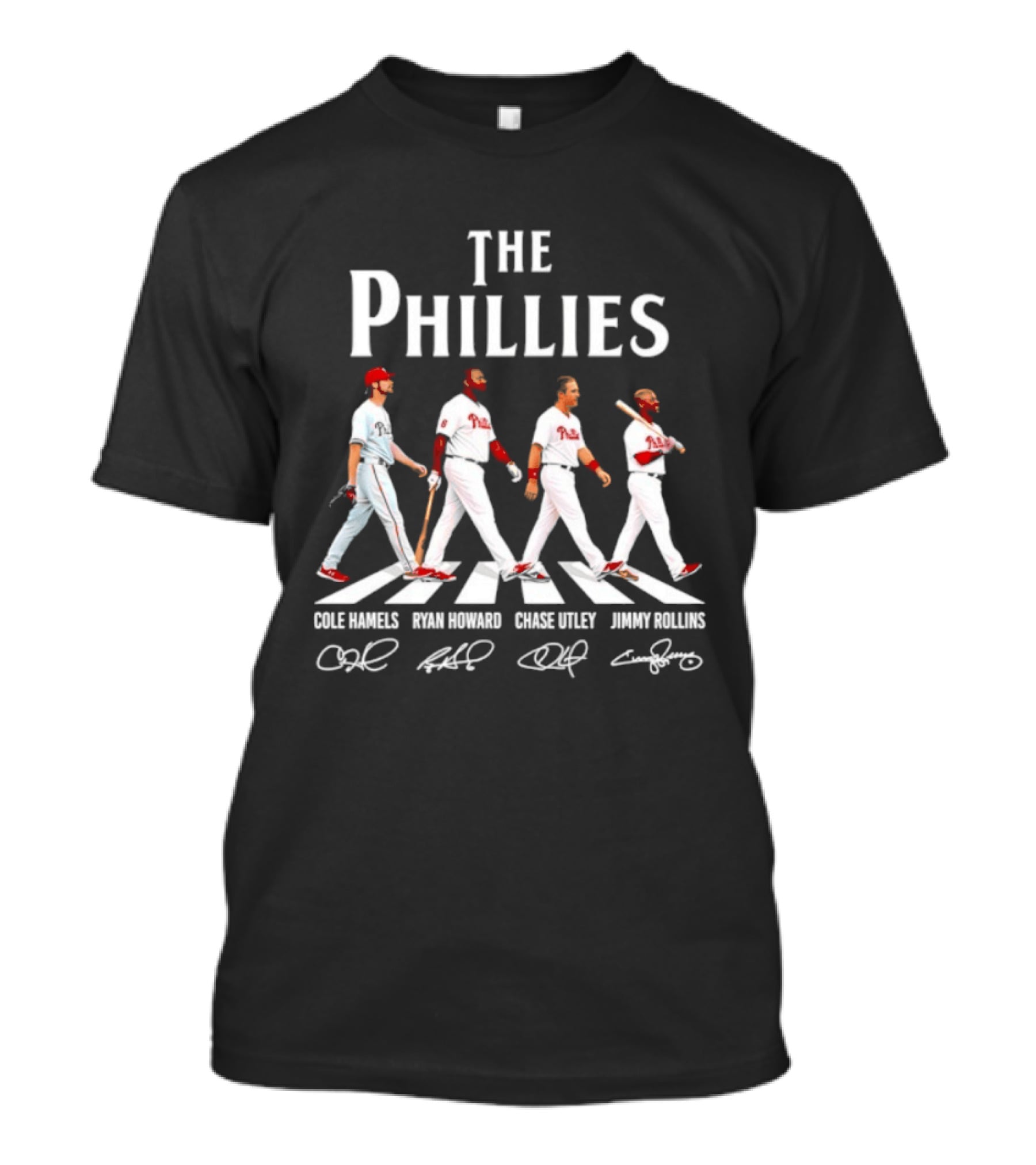 The Phillies Abbey Road Cole Hamels Ryan Howard Chase Utley Jimmy Rollins T-Shirt