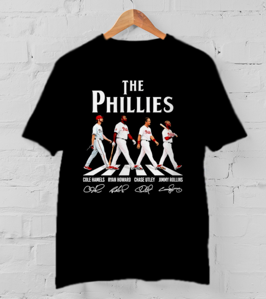 The Phillies Abbey Road Cole Hamels Ryan Howard Chase Utley Jimmy Rollins T-Shirt