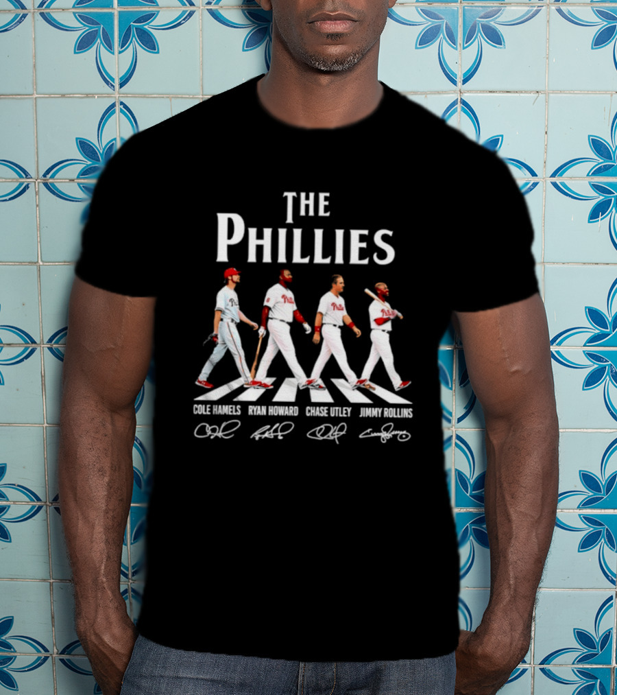 The Phillies Abbey Road Cole Hamels Ryan Howard Chase Utley Jimmy Rollins T-Shirt