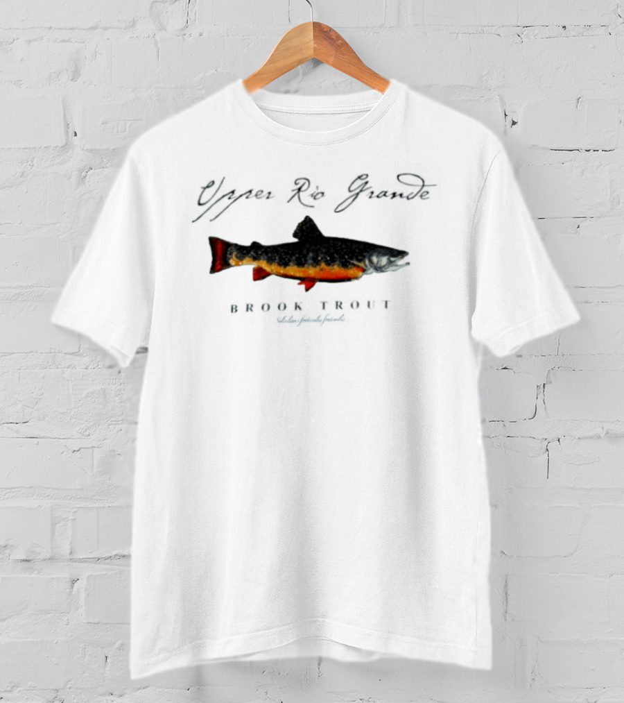 Upper Rio Grande Brook Trout Salvelinus Fontinalis Vintage Fish T-Shirt