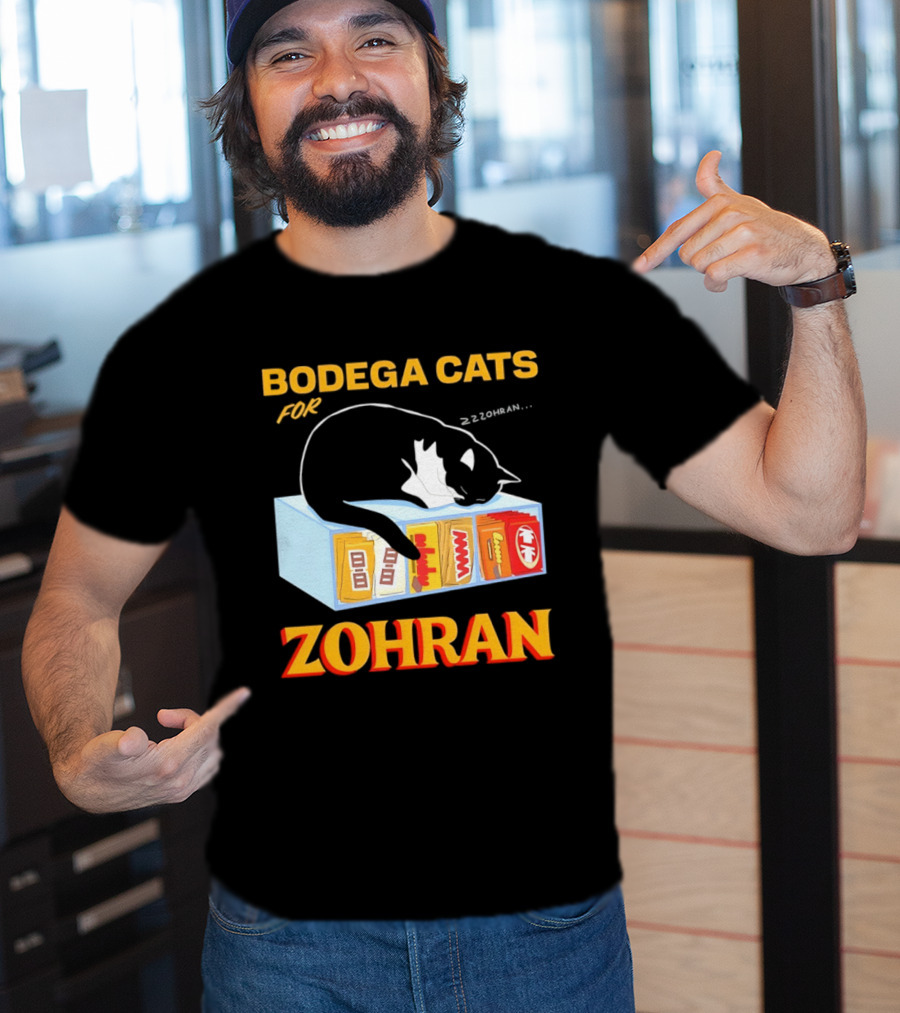 Bodega Cats For Zohran Cat Snack Kitty ZZZohran T-Shirt