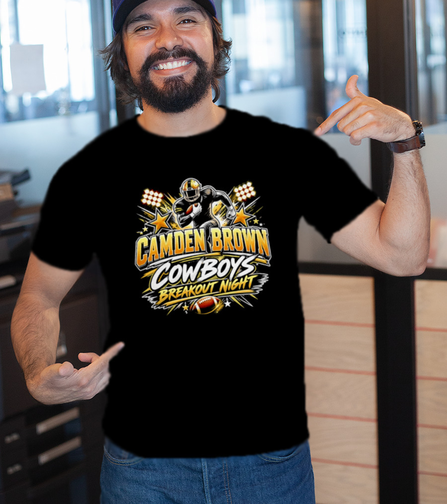 Camden Brown Cowboys Breakout Night Football Player Spotlight T-Shirt