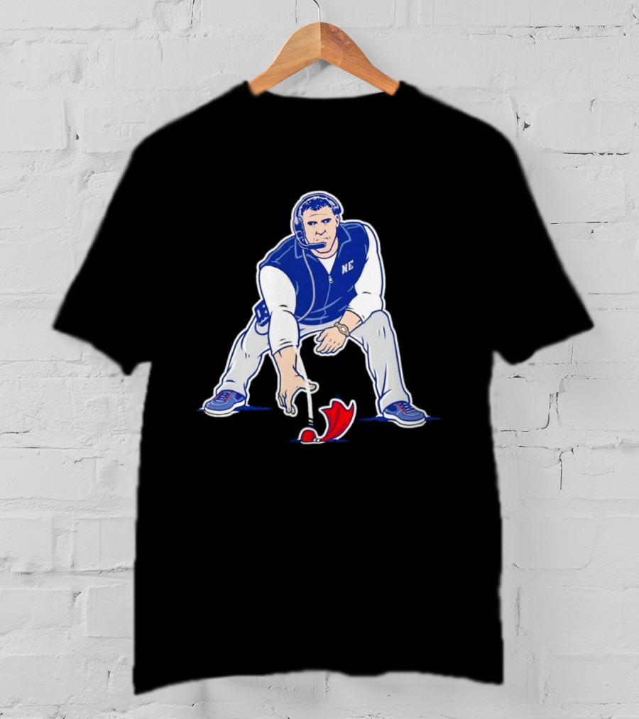 New England Patriots NE Coach Three Point Stance T-Shirt