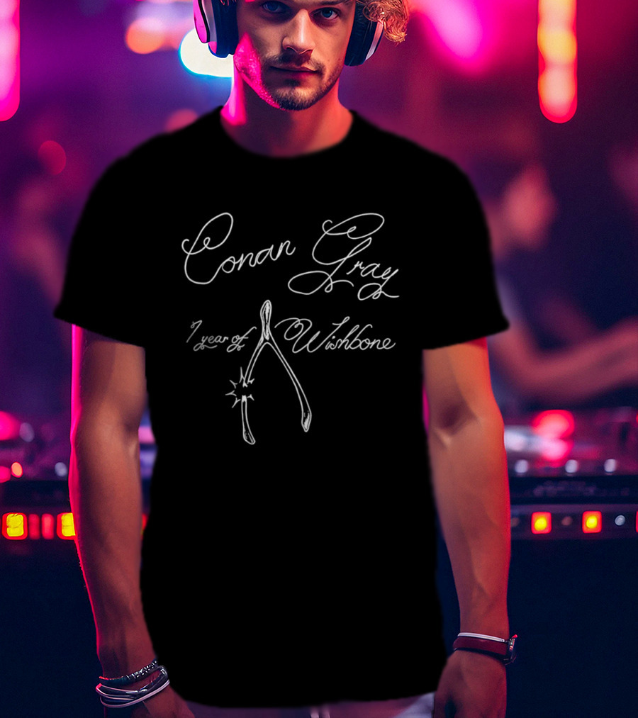 Conan Gray 1 Year Of Wishbone Celebration T-Shirt