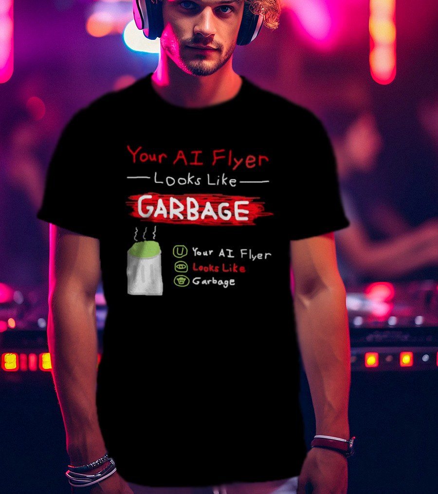 Your AI Flyer Looks Like Garbage Trash Can T-Shirt