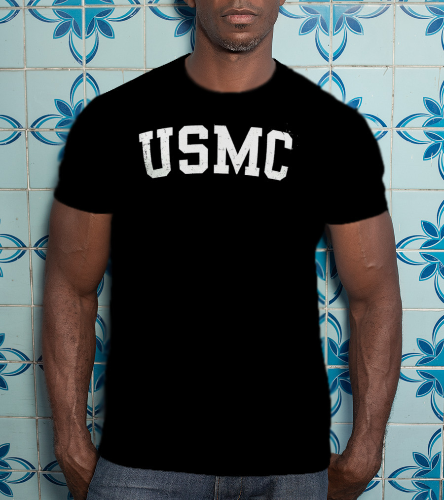 Zac Efron USMC Vintage Military T-Shirt