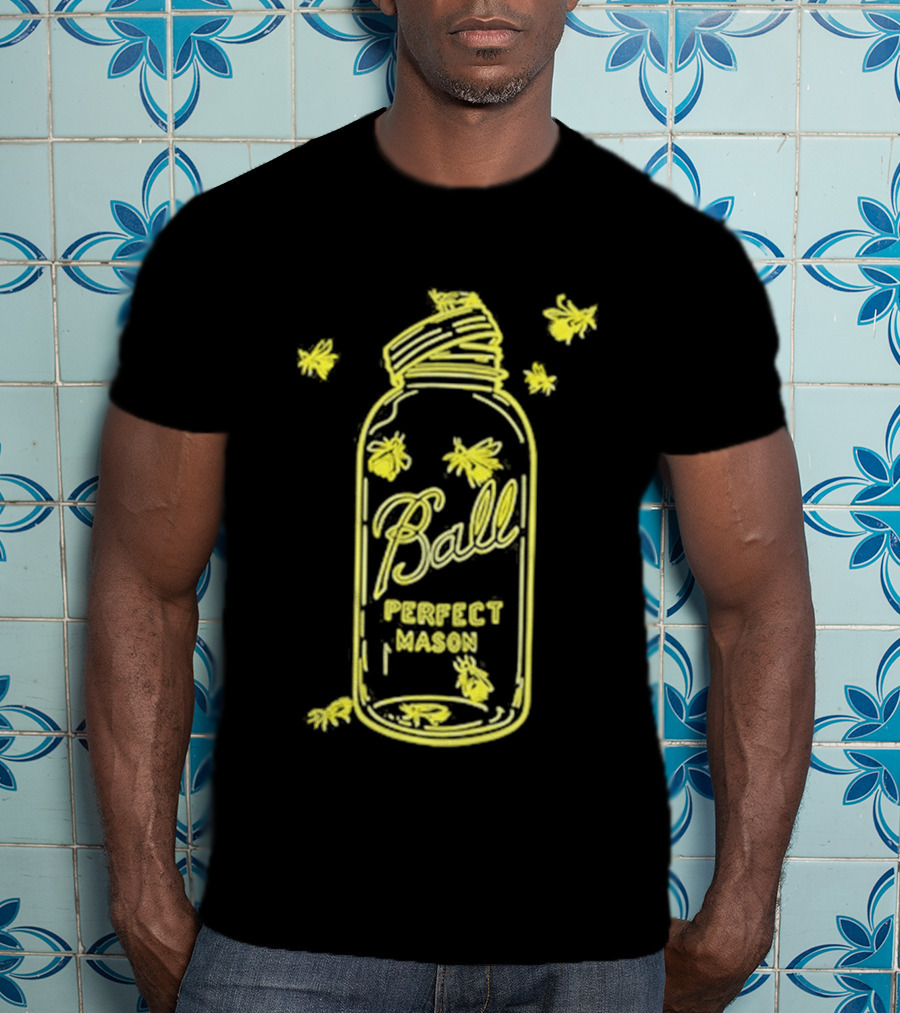 Ball Perfect Mason Jar Firefly Glow T-Shirt