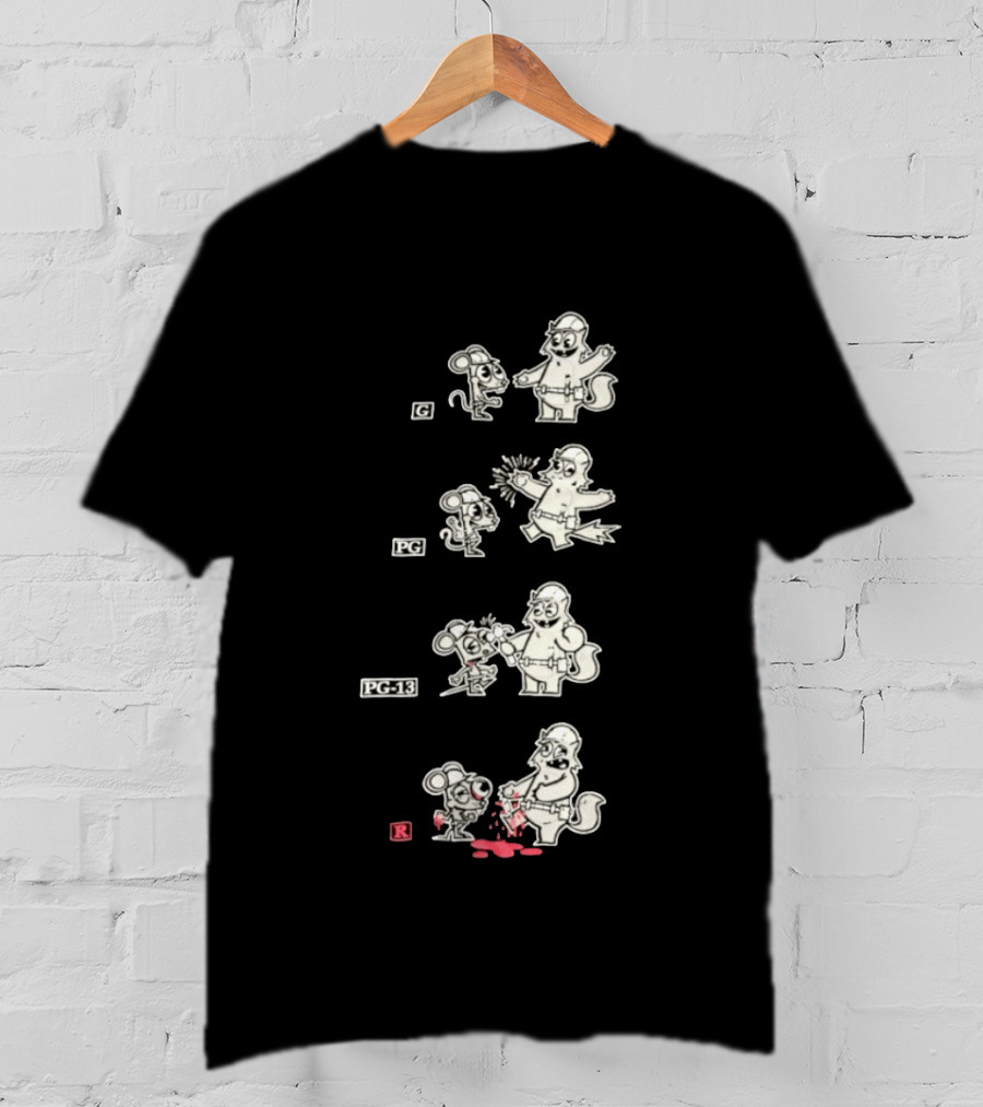 G PG PG 13 R Happy Tree Friends Cartoon Violence Sequence T-Shirt