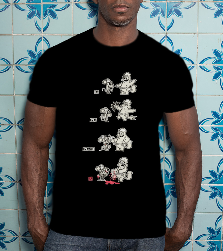 G PG PG 13 R Happy Tree Friends Cartoon Violence Sequence T-Shirt